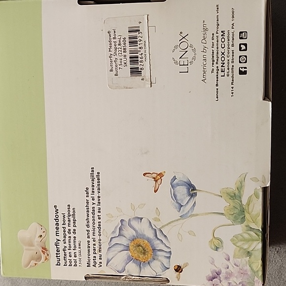 New Lenox Butterfly Meadow - Butterfly Shaped Bowl 🦋 - Picture 3 of 9